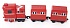 Паровозик Robot Trains – Альф с двумя вагонами  - миниатюра №1